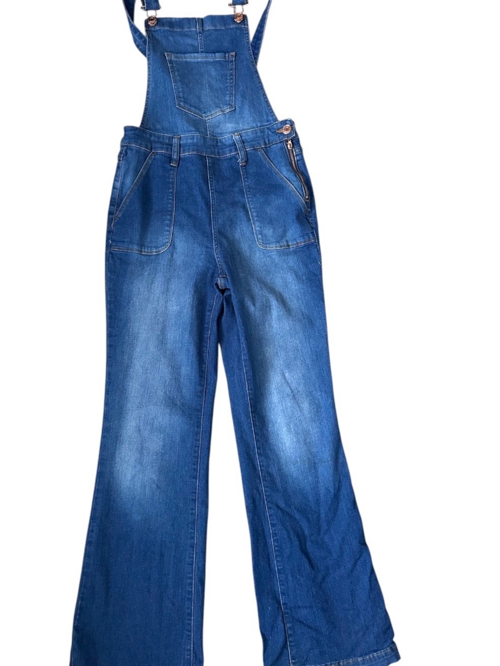 Bootcut booty flattering Overalls sz Small - Picture 4 of 8